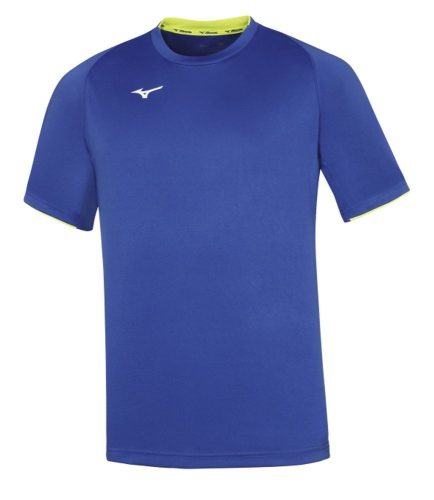 Mizuno Core Short Sleeve Tee Royal/Yellow Fluo