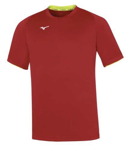 Mizuno Core Short Sleeve Tee Red/Yellow Fluo