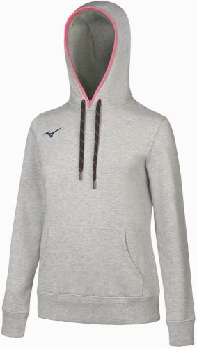 Mizuno Womens Sweat Hoodie Heather Grey