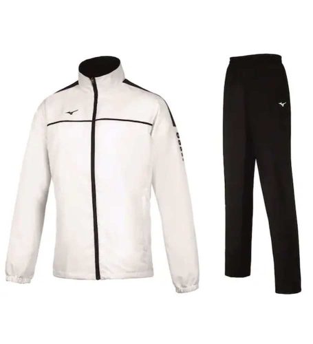 Mizuno Men Micro Tracksuit White/Black férfi melegítőszett