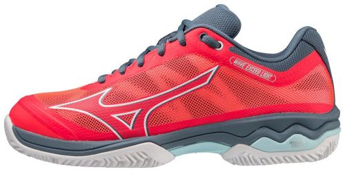 Mizuno Wave Exceed Light CC FieryCoral2/Wht/Chinblue teniszcipő