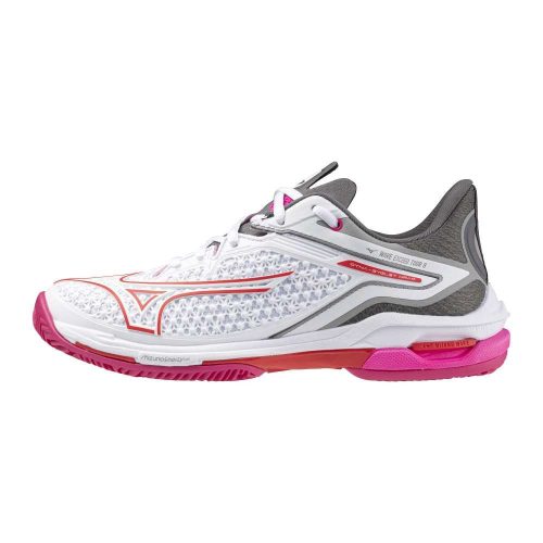 Mizuno Wave Exceed Tour 6 CC White/Radiant Red/Quiet Shade  teniszcipő