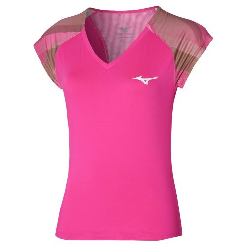 Mizuno Release Printed Tee Pink Glo 