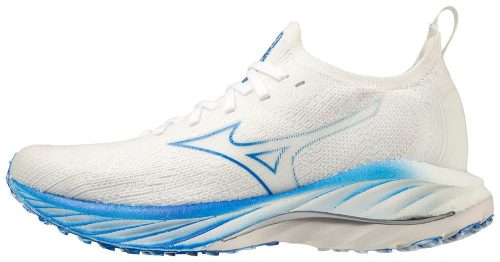 Mizuno Wave Neo Wind  White / Silver / Peace Blue  futócipő