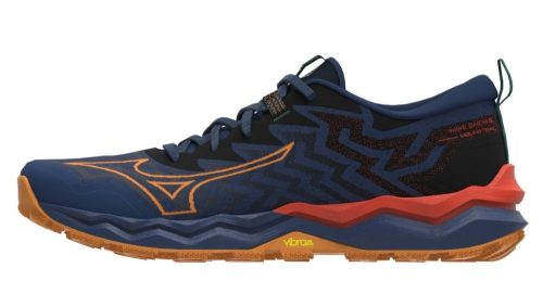 Mizuno Wave Daichi 8 Estate Blue/Apricot/Spicy Orange terep futócipő