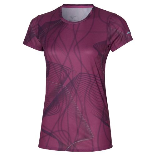 Mizuno Graphic Tee / Magenta Haze futópóló