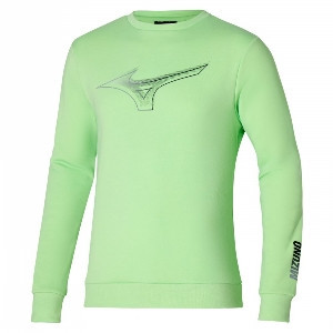 Mizuno Release Crew Sweat Patina Green