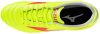 Mizuno Morelia II Club MD Safety Yellow/Fiery Coral 2/Galaxy Silver focicipő