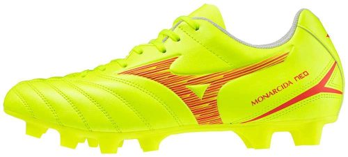 Mizuno Monarcida Neo III Select MD Safety Yellow/Fiery Coral 2  focicipő