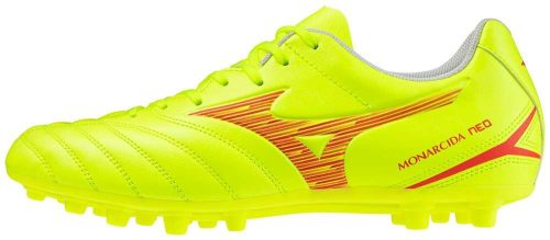 Mizuno Monarcida Neo III Select AG Safety Yellow/Fiery Coral 2  focicipő