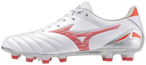 Mizuno Morelia Neo IV Pro MD White/Radiant Red/ Hot Coral  focicipő