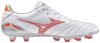 Mizuno Morelia Neo IV Pro MD White/Radiant Red/ Hot Coral  focicipő