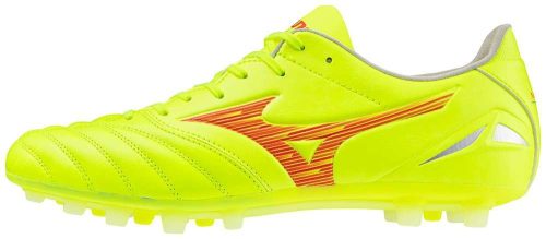 Mizuno Morelia Neo IV Pro AG Safety Yellow/Fiery Coral 2/Safety Yellow focicipő