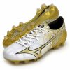 Mizuno Elite MD White/GE Gold/Black focicipő