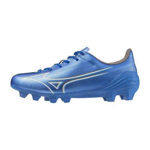 Mizuno Select FG Jr Laser Blue/White/Gold focicipő