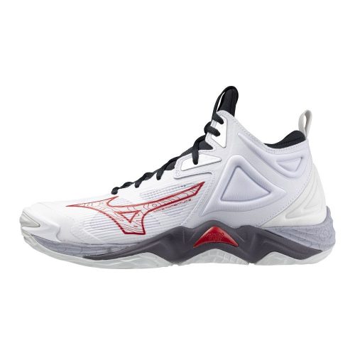 Mizuno Wave Momentum 3 Mid White/Salsa/Black 