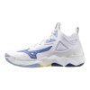 Mizuno Wave Momentum 3 Mid White/BellwetherBlue/BelAirBlu