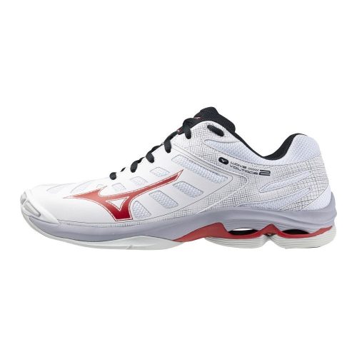 Mizuno Wave Voltage 2 White/Salsa/Black röplabda cipő