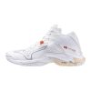 Mizuno Wave Lightning Z8 Mid White/Aleutian/Cloud Pink