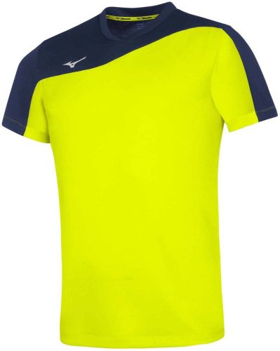 Mizuno Authentic Myou Tee Yellow Fluo/Navy póló