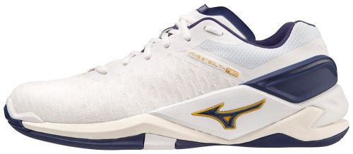 Mizuno Wave Stealth Neo White/BRibbon/MP Gold kézilabda cipő