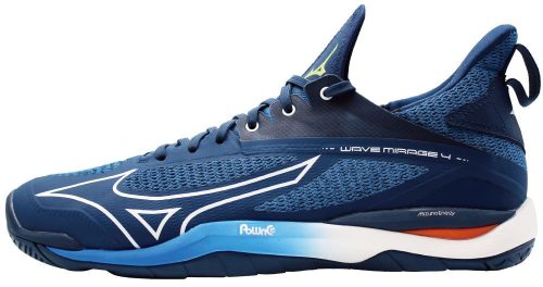 Mizuno Wave Mirage 4  Dark Denim / White  / Scarlet Ibis   kézilabda cipő