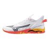 Mizuno Wave Mirage 5 White/Fiery Coral 2/Citrus kézilabda cipő