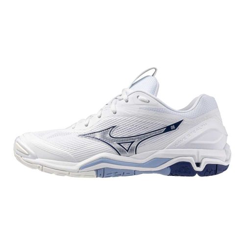 Mizuno Wave Stealth 6 White/BellwetherBlue/BelAirBlu kézilabda cipő