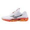 Mizuno Wave Stealth 6 White/Fiery Coral 2/Citrus kézilabda cipő