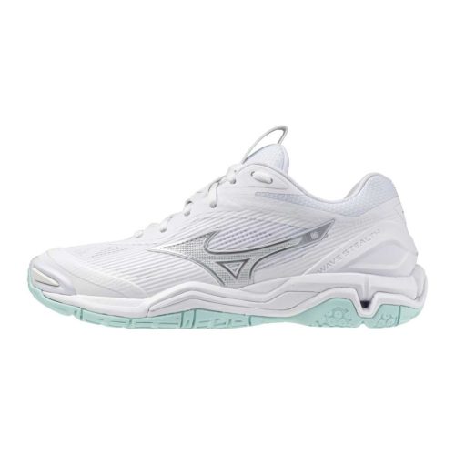 Mizuno Wave Stealth 6 White/Blue Tint kézilabda cipő