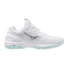 Mizuno Wave Stealth 6 White/Blue Tint kézilabda cipő
