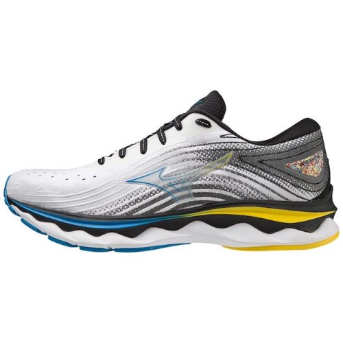 Mizuno Wave Sky 6 White / Cyber Yellow / Indigo Bunting