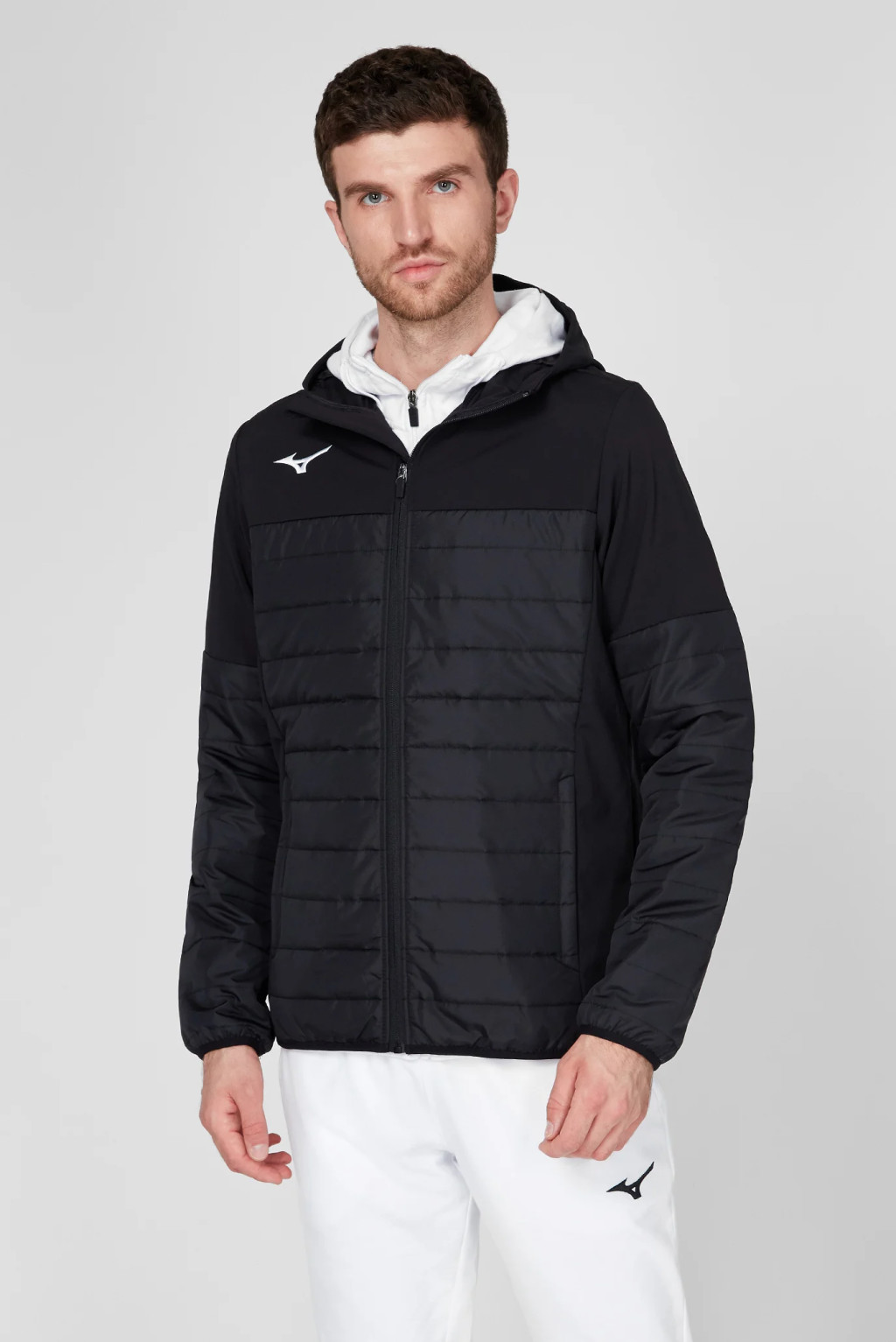 Mizuno Sapporo Hooded Hybrid Jacket Black termék 2. képe