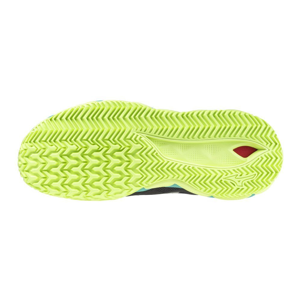 Mizuno Wave Enforce Tour CC Black/White/MIZUNO Neo Lime teniszcipő termék 2. képe
