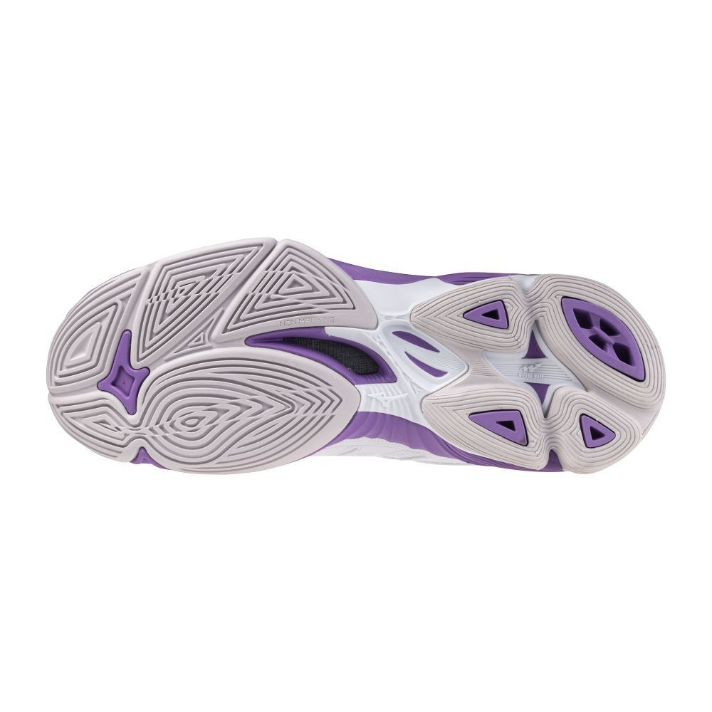 Mizuno Wave Voltage 2 White/Patrician Purple/Quince röplabda cipő termék 2. képe