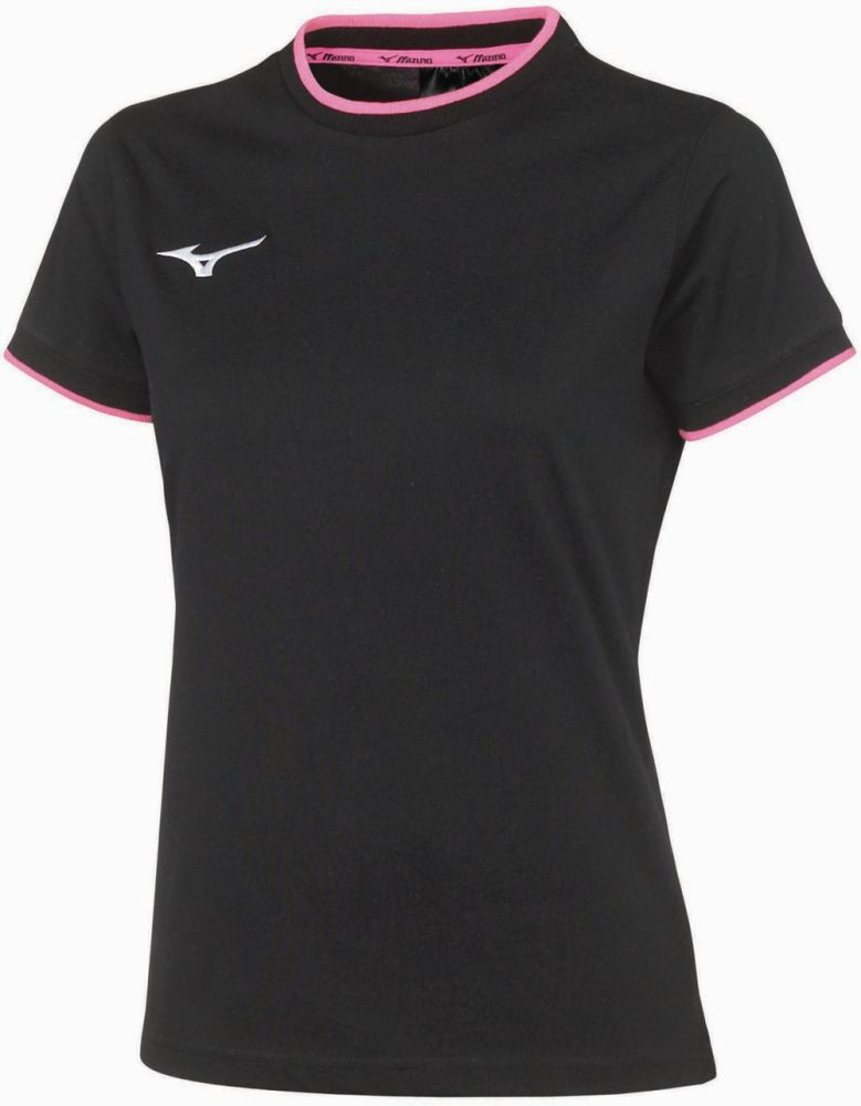 Mizuno Womens Tee Black/Pink Fluo akciós termékkép 1