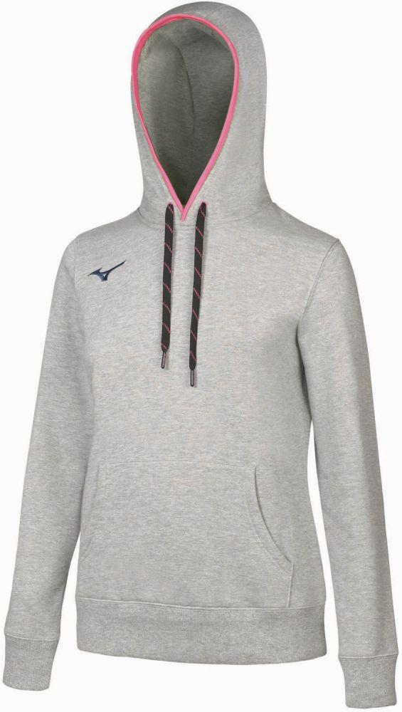 Mizuno Womens Sweat Hoodie Heather Grey akciós termékkép 1