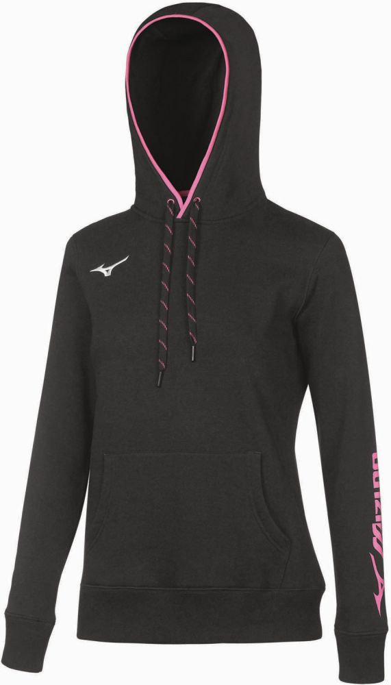 Mizuno Womens Sweat Hoodie Black akciós termékkép 1