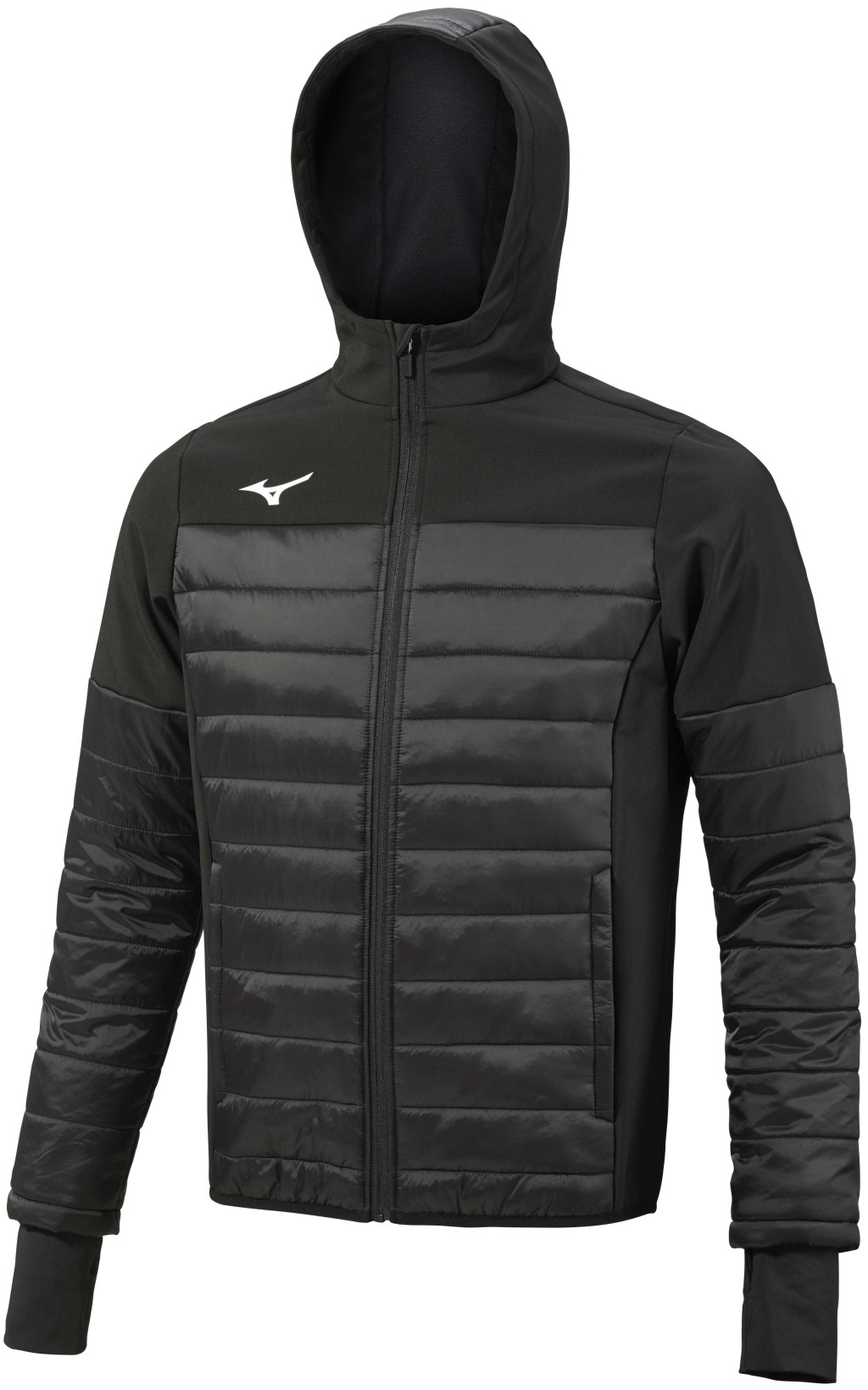 Mizuno Sapporo Hooded Hybrid Jacket Black akciós termékkép 1