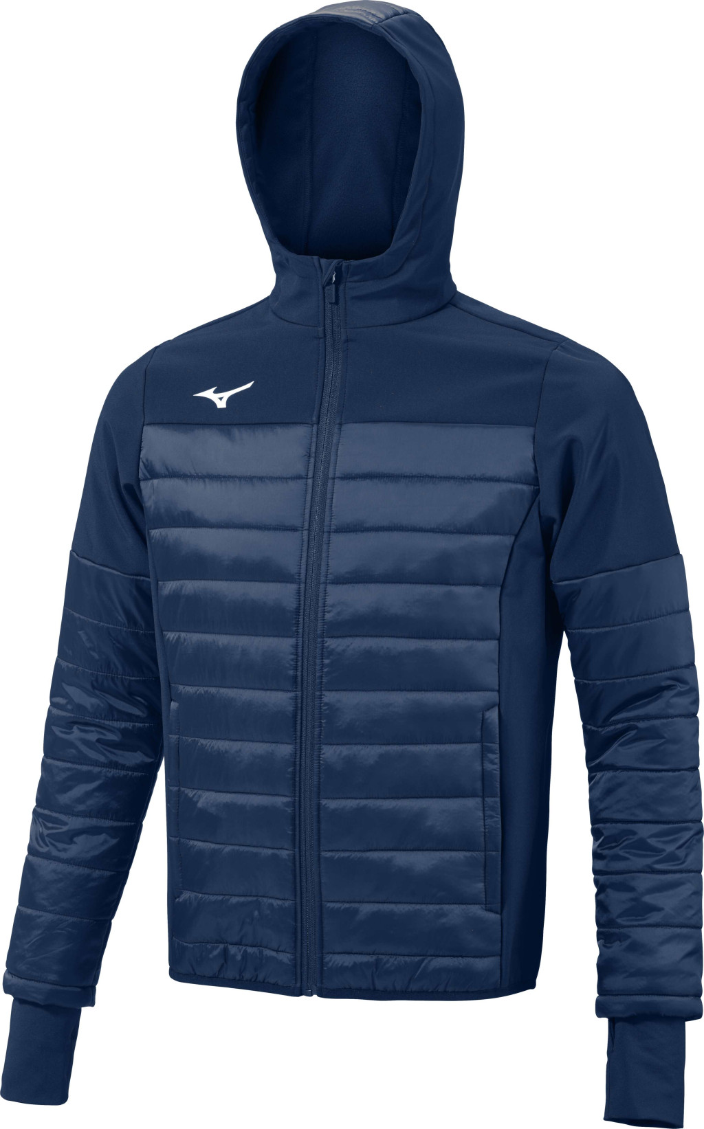  Mizuno Sapporo Hooded Hybrid Jacket Navy akciós termékkép 1