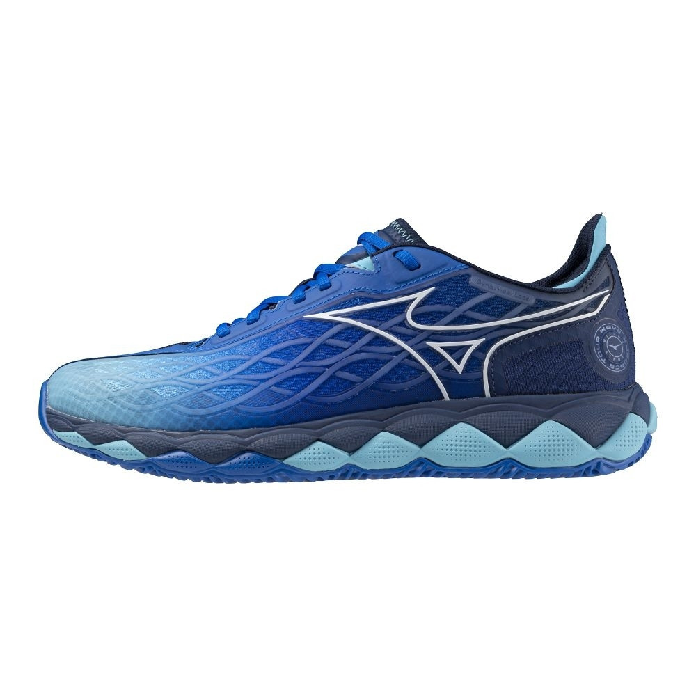 Mizuno Wave Enforce Tour CC Mugen Blue/White/River Blue teniszcipő akciós termékkép 1