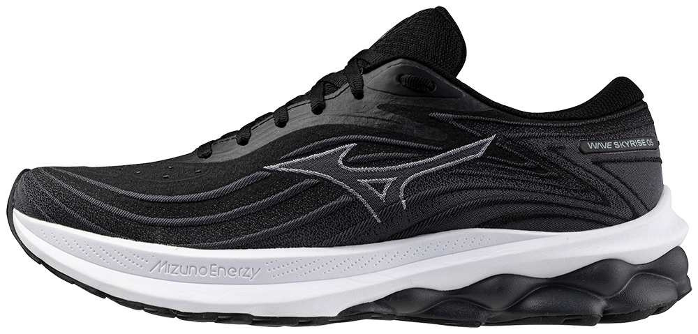 Mizuno Wave Skyrise 5 Black/White/Cayenne futócipő akciós termékkép 1