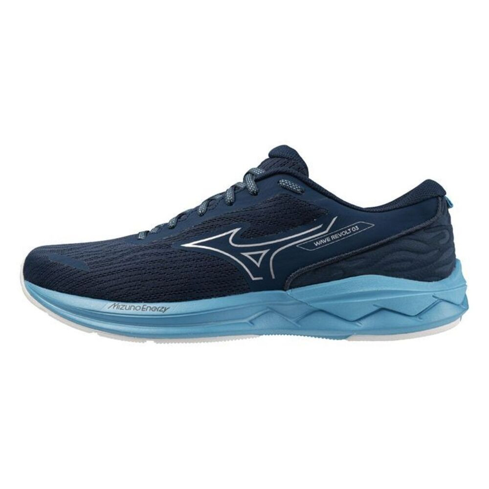 Mizuno Wave Revolt 3 Blue Wing Teal/Neo Silver/River Blue futócipő akciós termékkép 1