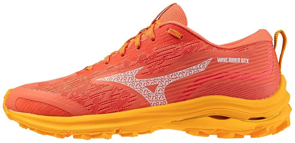 Mizuno Wave Rider GTX Hot Coral/White/Carrot Curl futócipő akciós termékkép 1