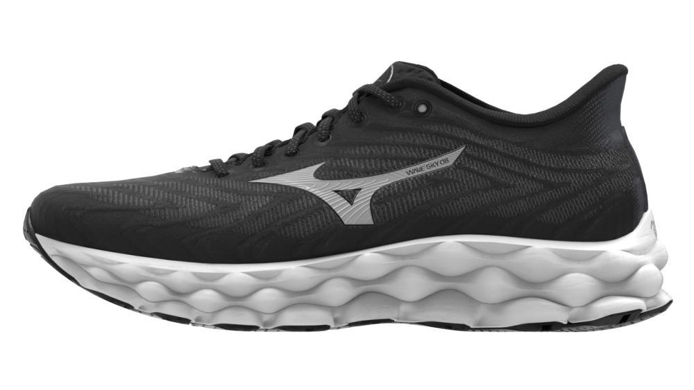 Mizuno Wave Sky 8 Black/Silver/White futócipő akciós termékkép 1