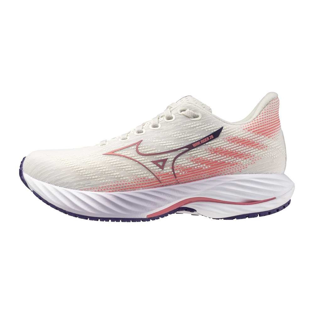  Mizuno Wave Rider 28 MIZSnowWhite/CamelliaRose/VinI futócipő akciós termékkép 1