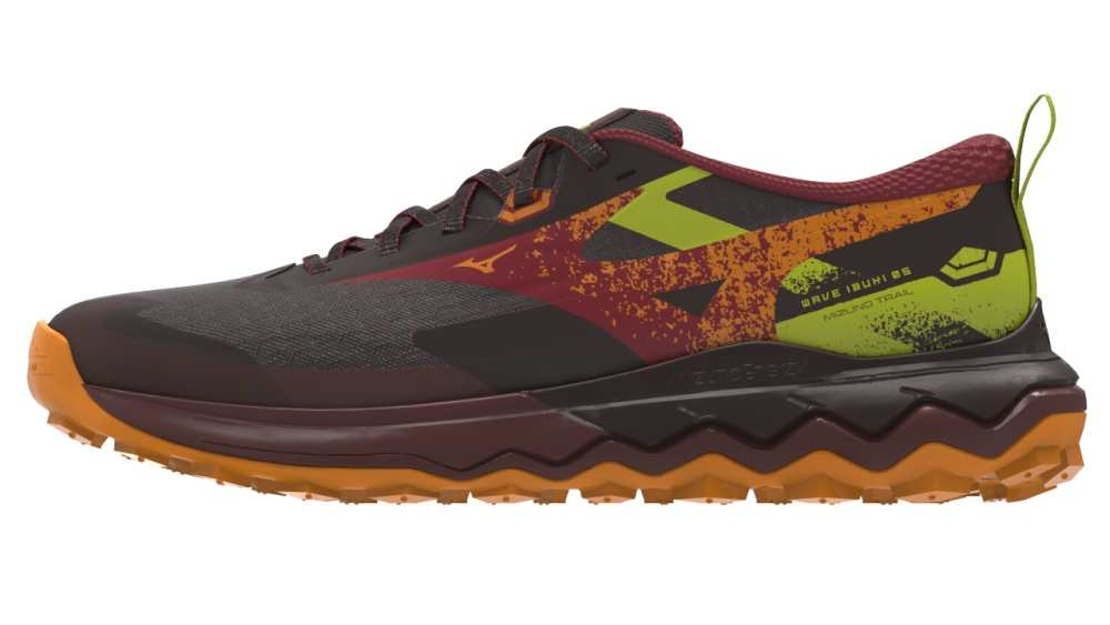Miuzno Wave Ibuki 5 RumRaisin/RythmicRed/EvePrimro futócipő akciós termékkép 1
