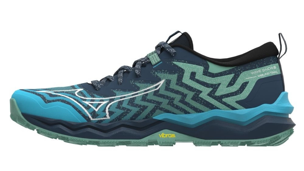 Mizuno Wave Daichi 8 Dusty Jade Green/White/River Blue terep futócipő akciós termékkép 1