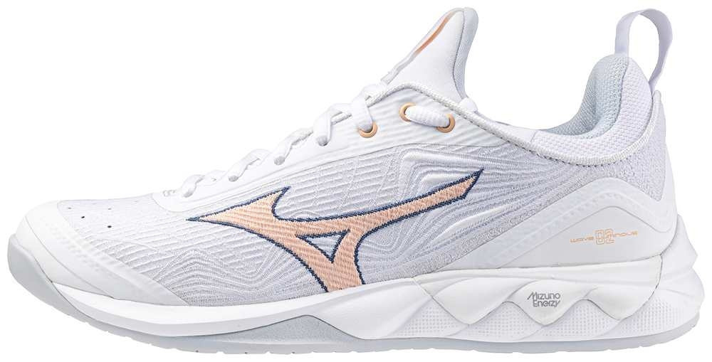 Mizuno Wave Luminous 2 White/Navy Peony/Peach Parfait röplabda cipő akciós termékkép 1