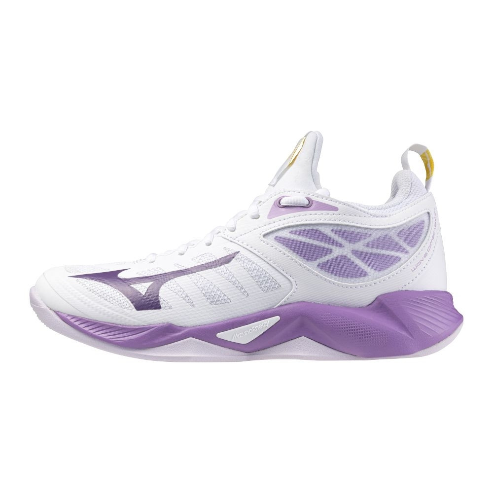 Mizuno Wave Dimension White/Patrician Purple/Quince röplabda cipő akciós termékkép 1